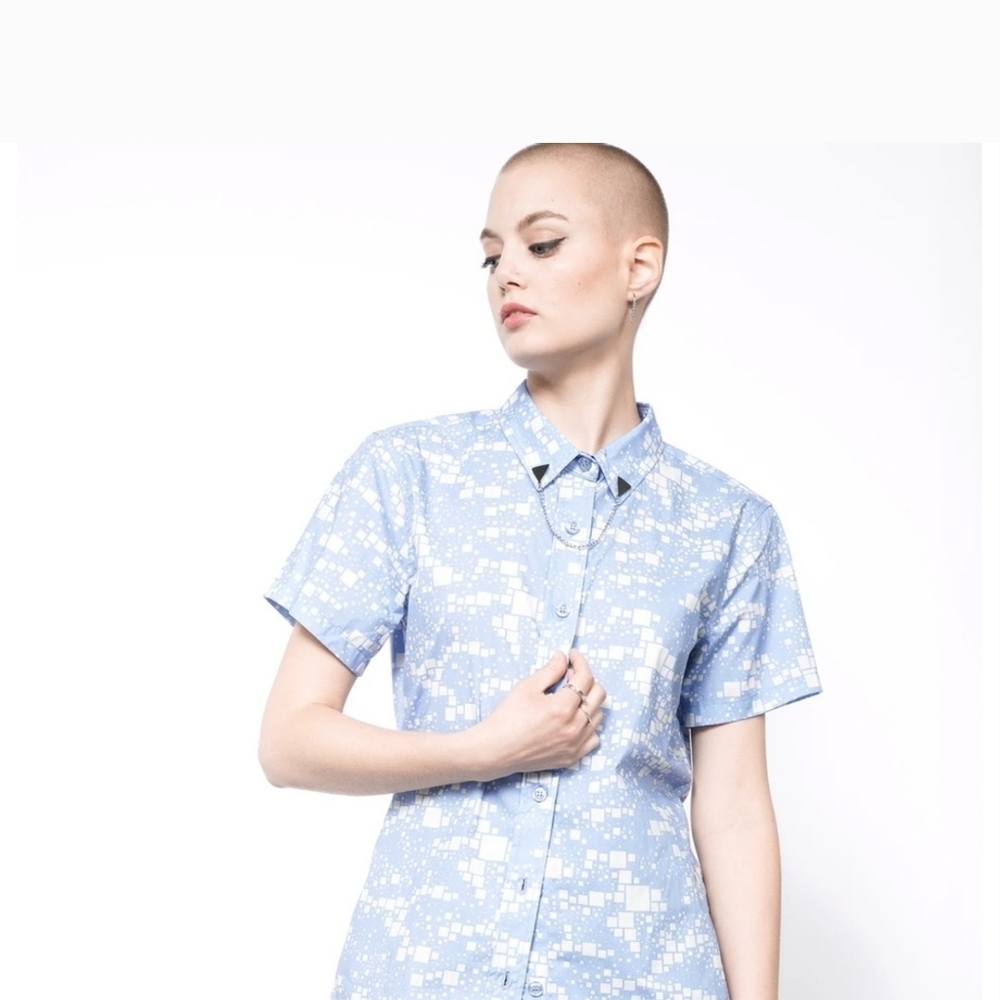Wildfang Essential Short Sleeve Button Up NWOT XSmall